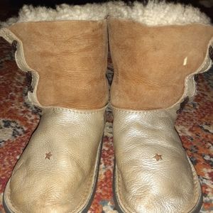 Baby Soft Star Leather Booties size 8